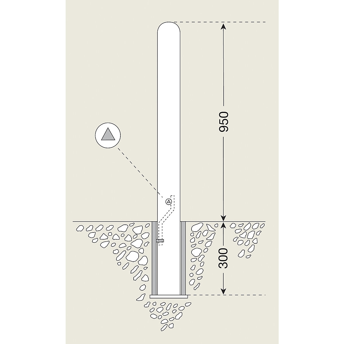 City bollard – Moravia (Product illustration 4)-3