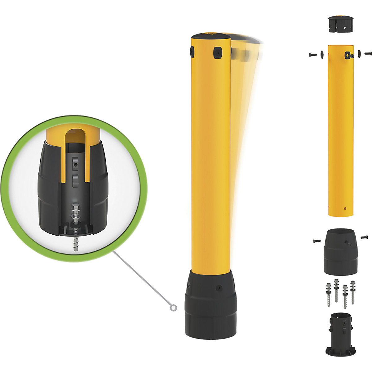 Crash protection bollard – Black Bull (Product illustration 4)-3
