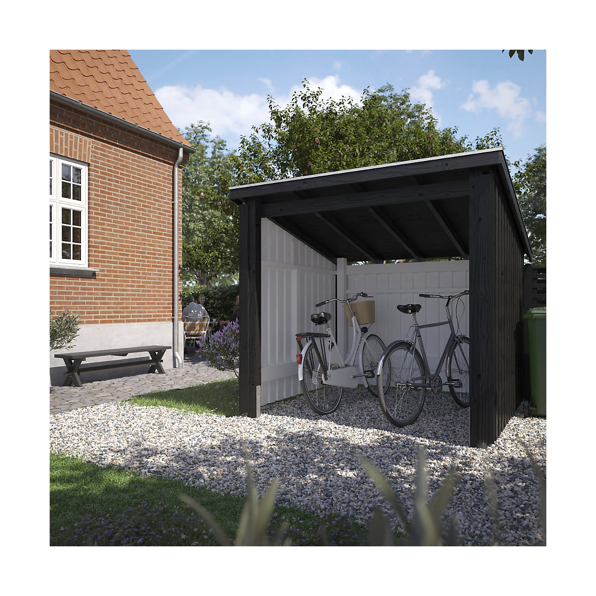 Nordic bicycle shed (Product illustration 2)-1