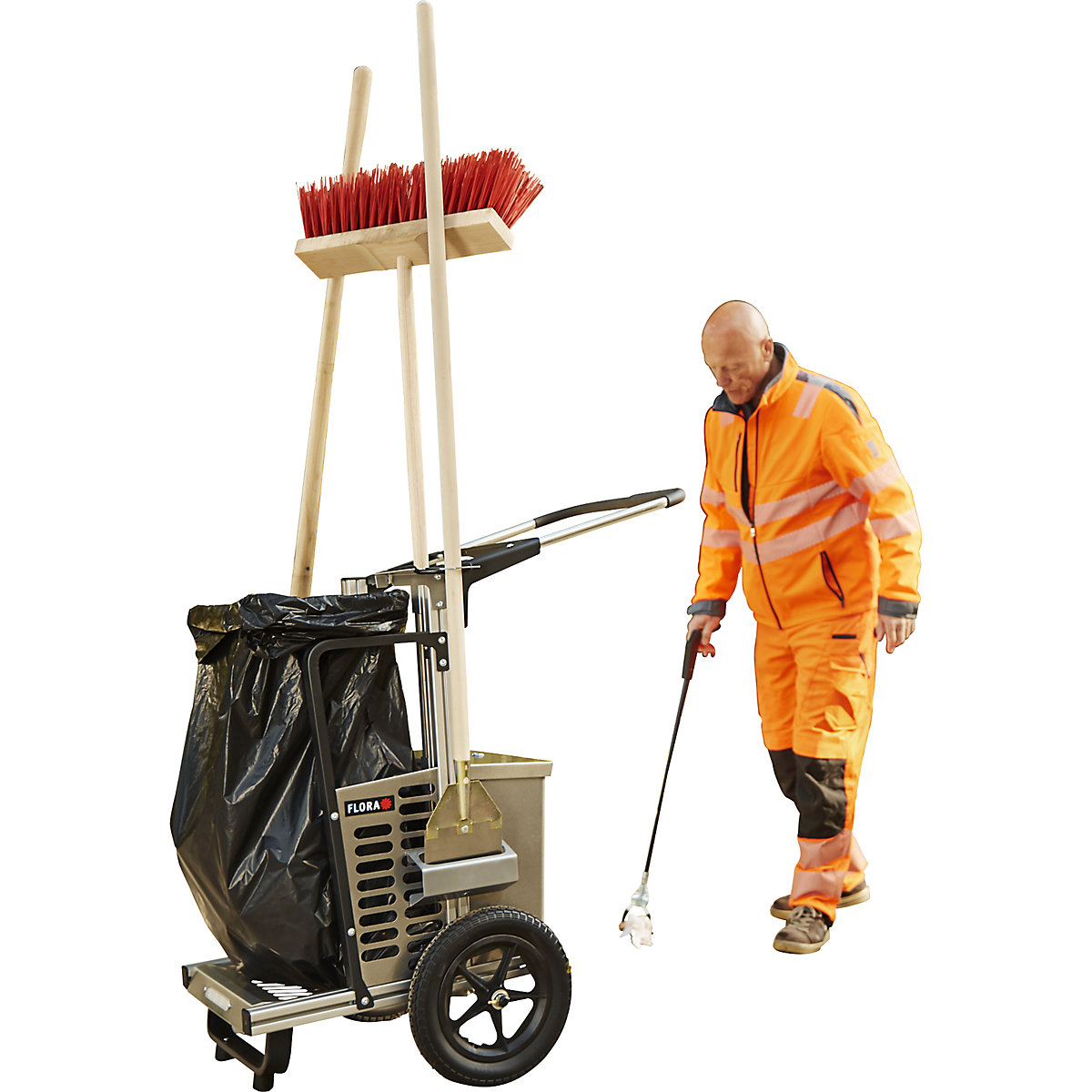 Picobello Mini waste collection trolley – FLORA (Product illustration 5)-4