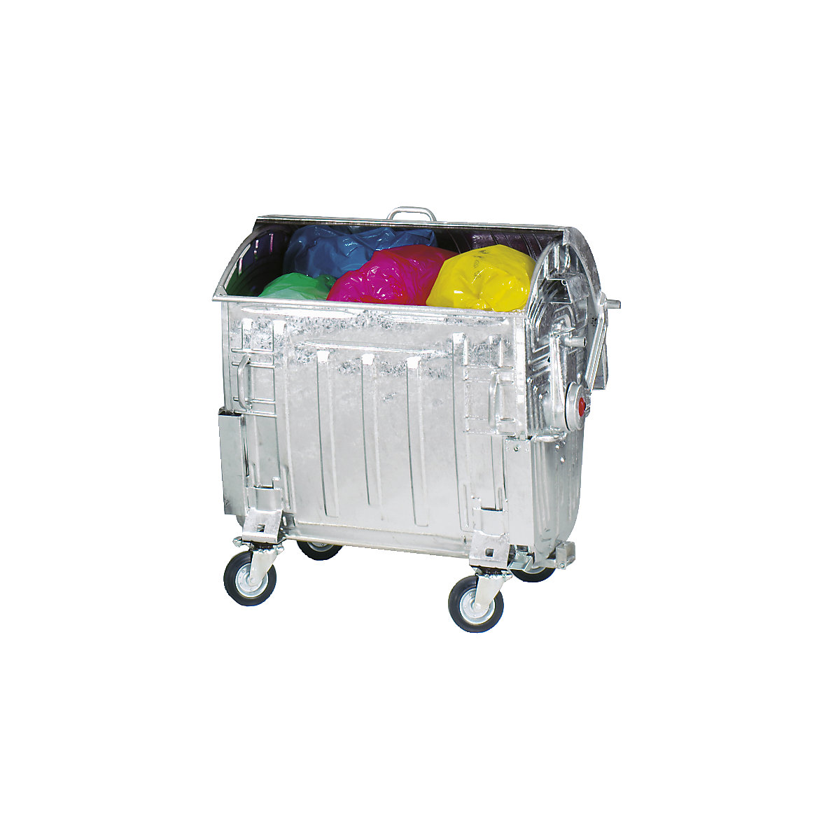 Steel waste container, DIN EN 840-5/-6
