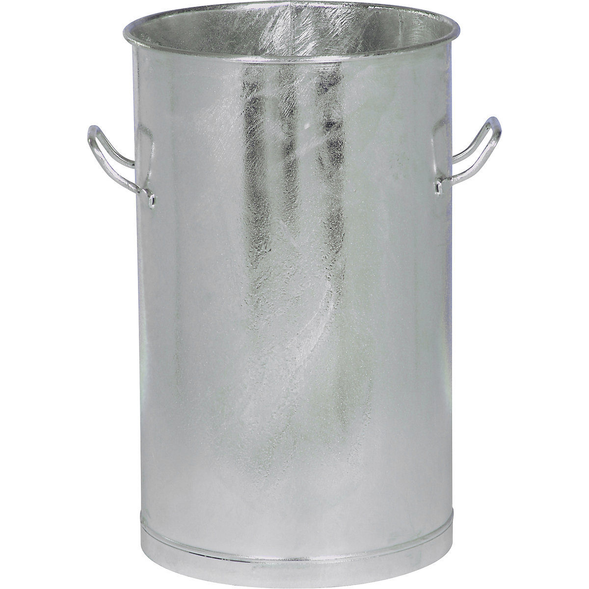 Waste bin without lid, steel