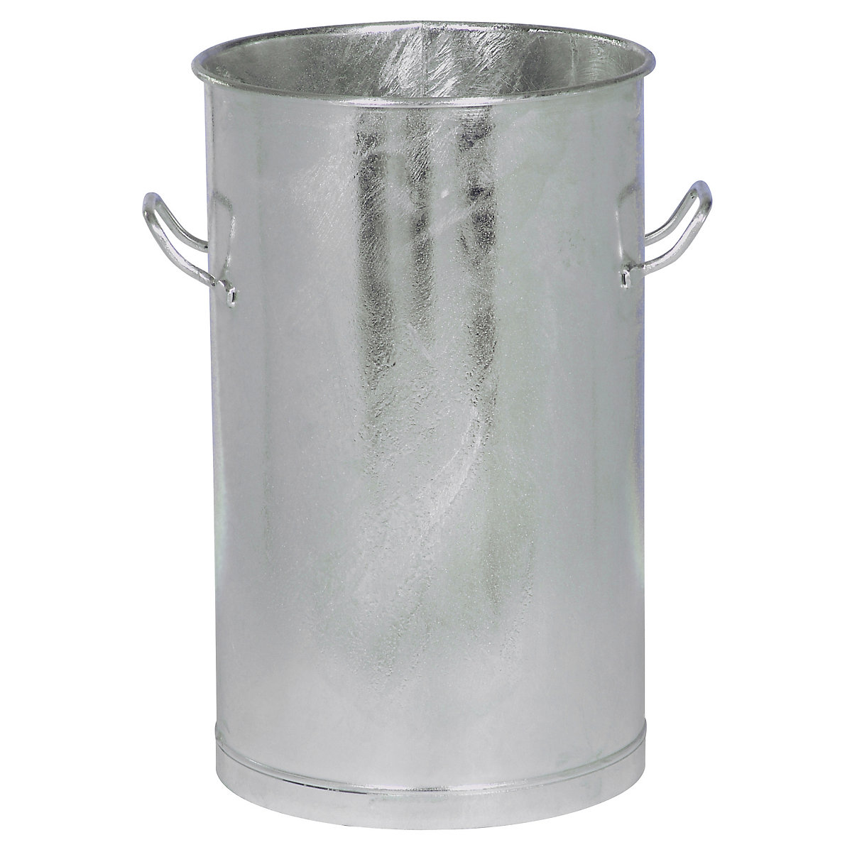 Waste bin without lid, steel