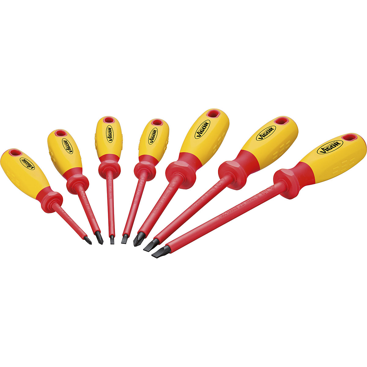 VDE screwdriver set – VIGOR (Product illustration 2)-1
