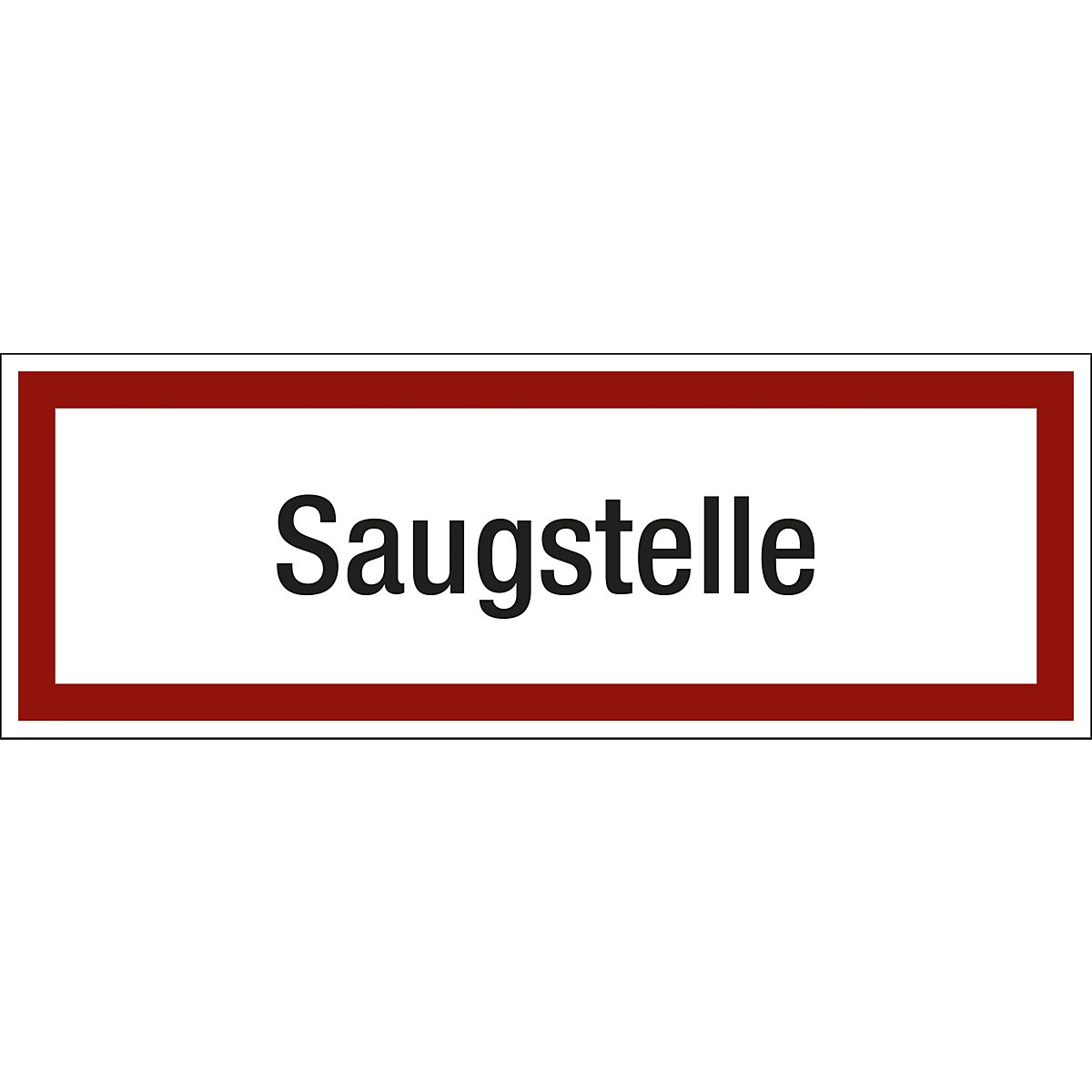 Fire safety sign for the fire brigade