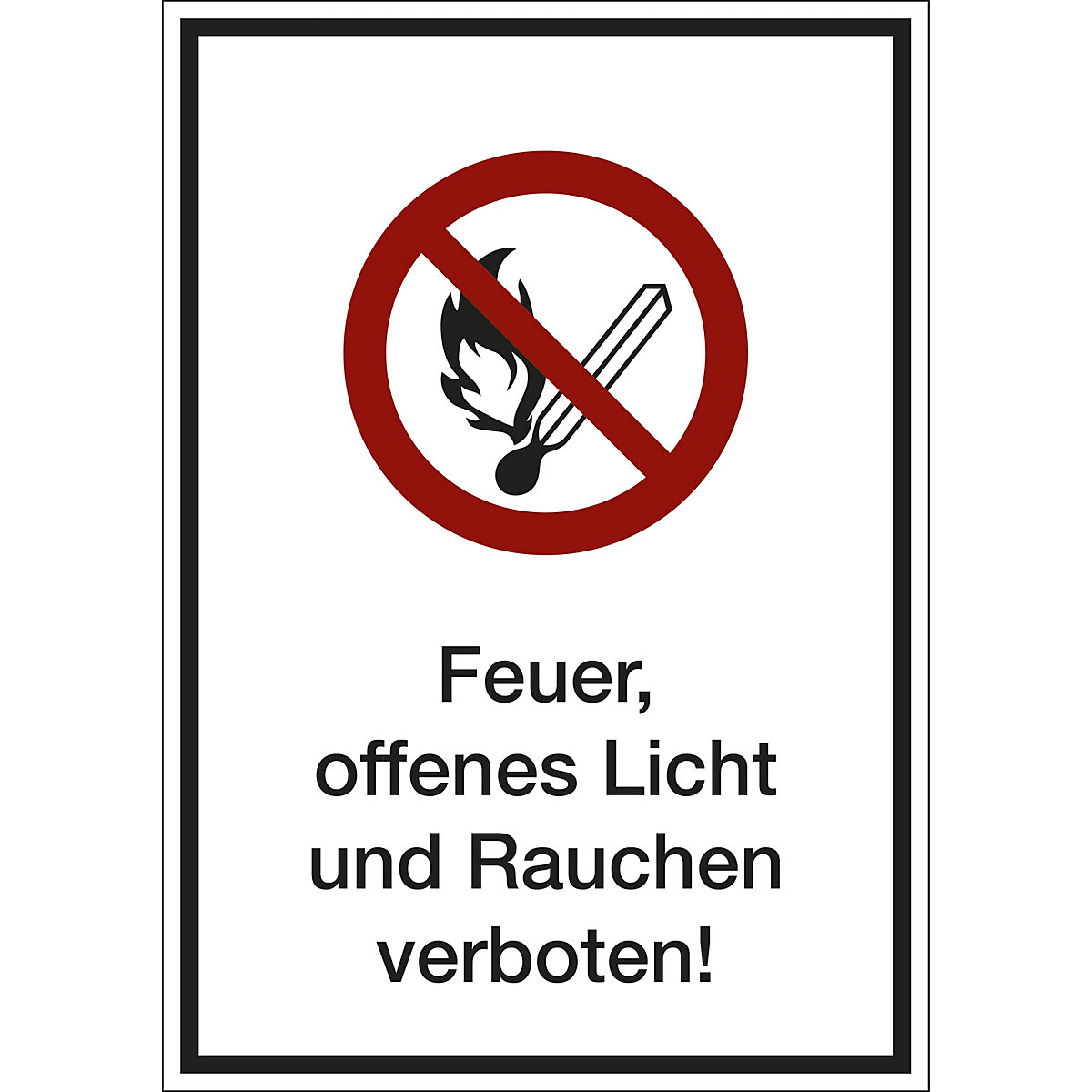 Additional combination sign with text for prohibition signs