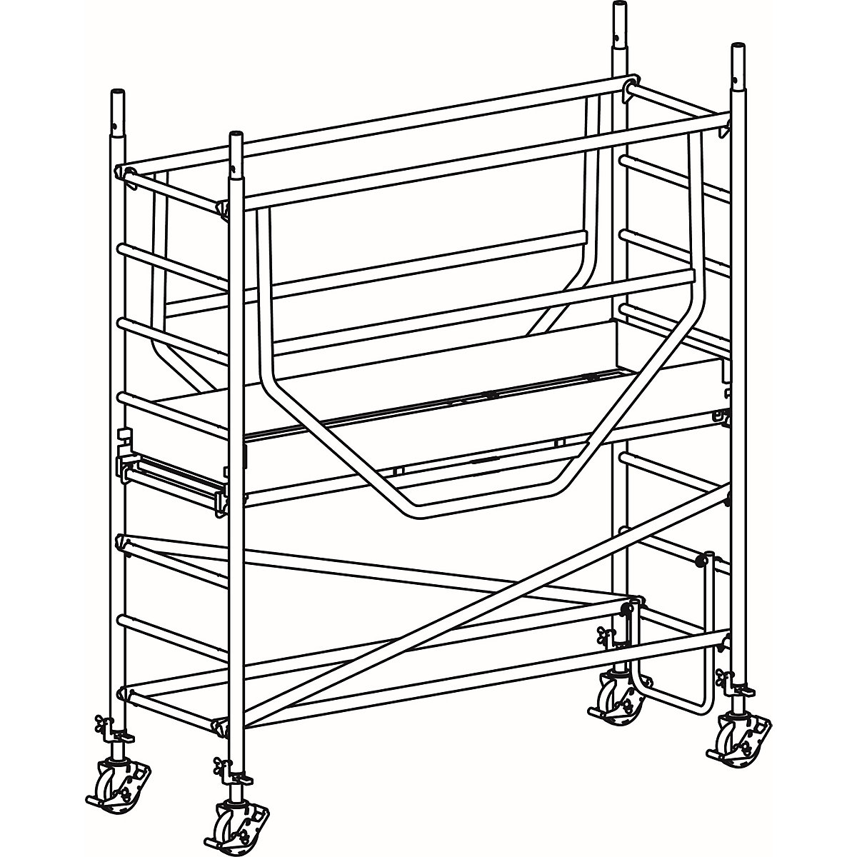 ADVANCED SAFE-T 7075 mobile access tower – HYMER (Product illustration 5)-4
