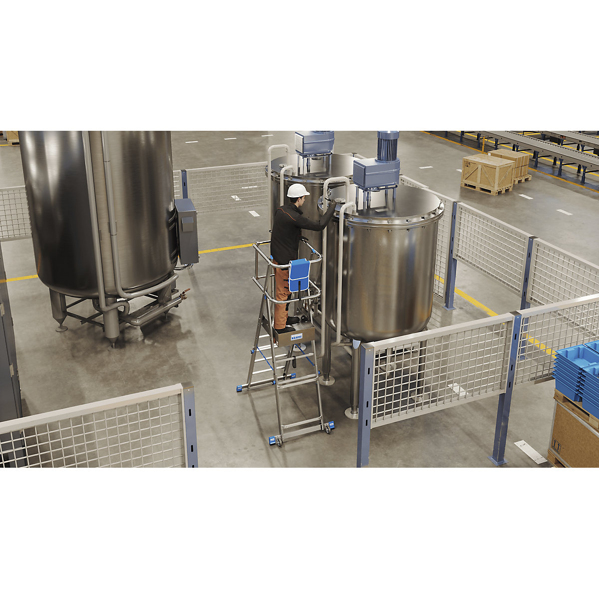 Telescopic mobile safety steps – KRAUSE (Product illustration 6)-5