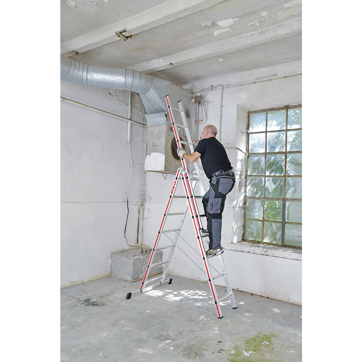 Aluminium multi-purpose ladder – HYMER (Product illustration 8)-7