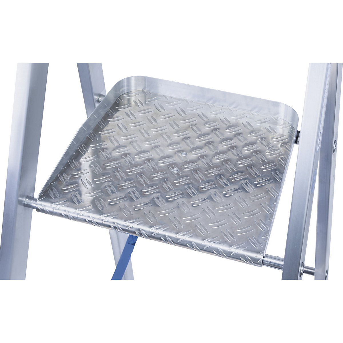Aluminium step ladder with large platform – ZARGES (Product illustration 2)-1