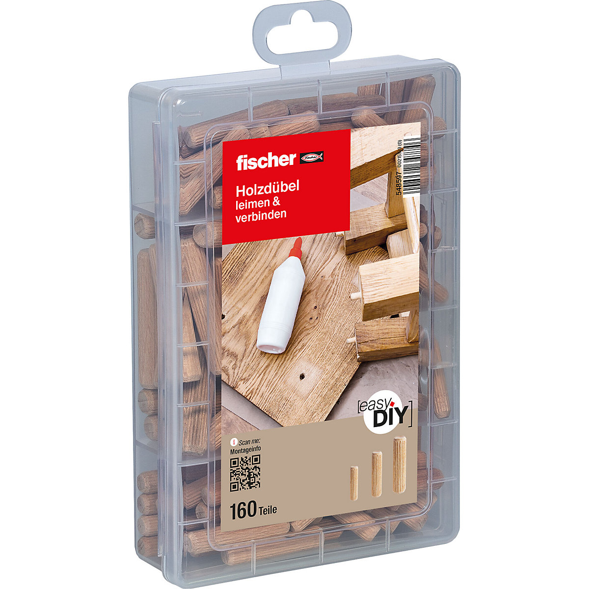 Fischer easyDIY box wooden dowels – fischer