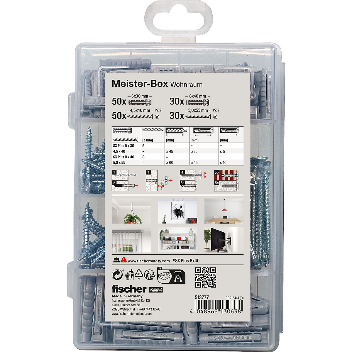MEISTER-box living area + screws – fischer (Product illustration 5)-4