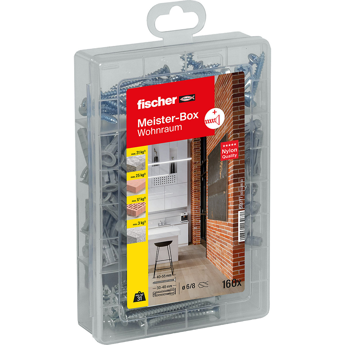 MEISTER-box living area + screws – fischer