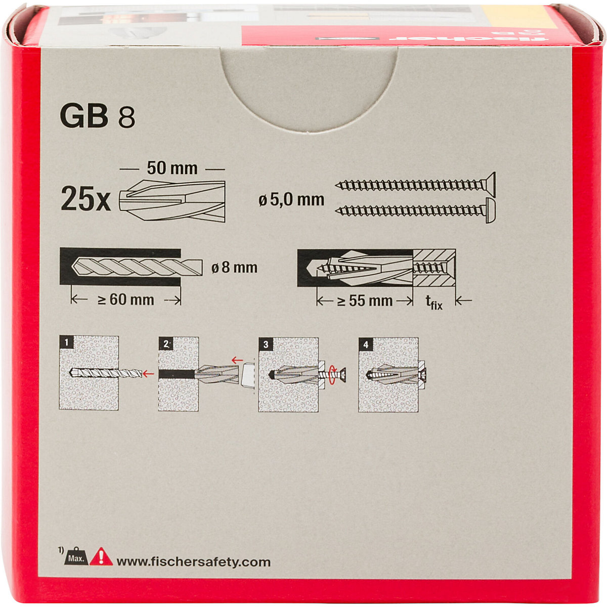 Plug for aerated concrete GB – fischer (Product illustration 3)-2
