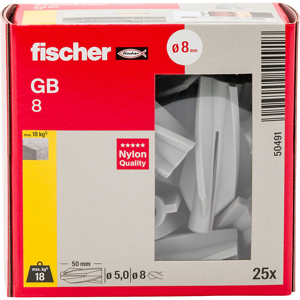 Plug for aerated concrete GB – fischer (Product illustration 4)-3
