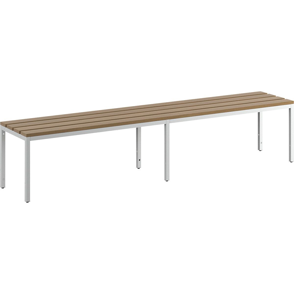 Changing room bench, single sided - eurokraft basic