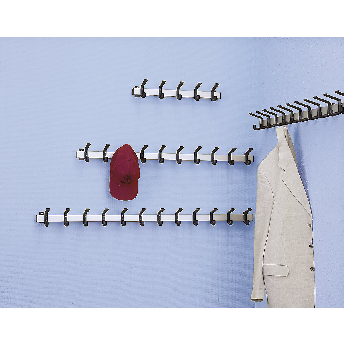 Coat rail, aluminium (Product illustration 2)-1