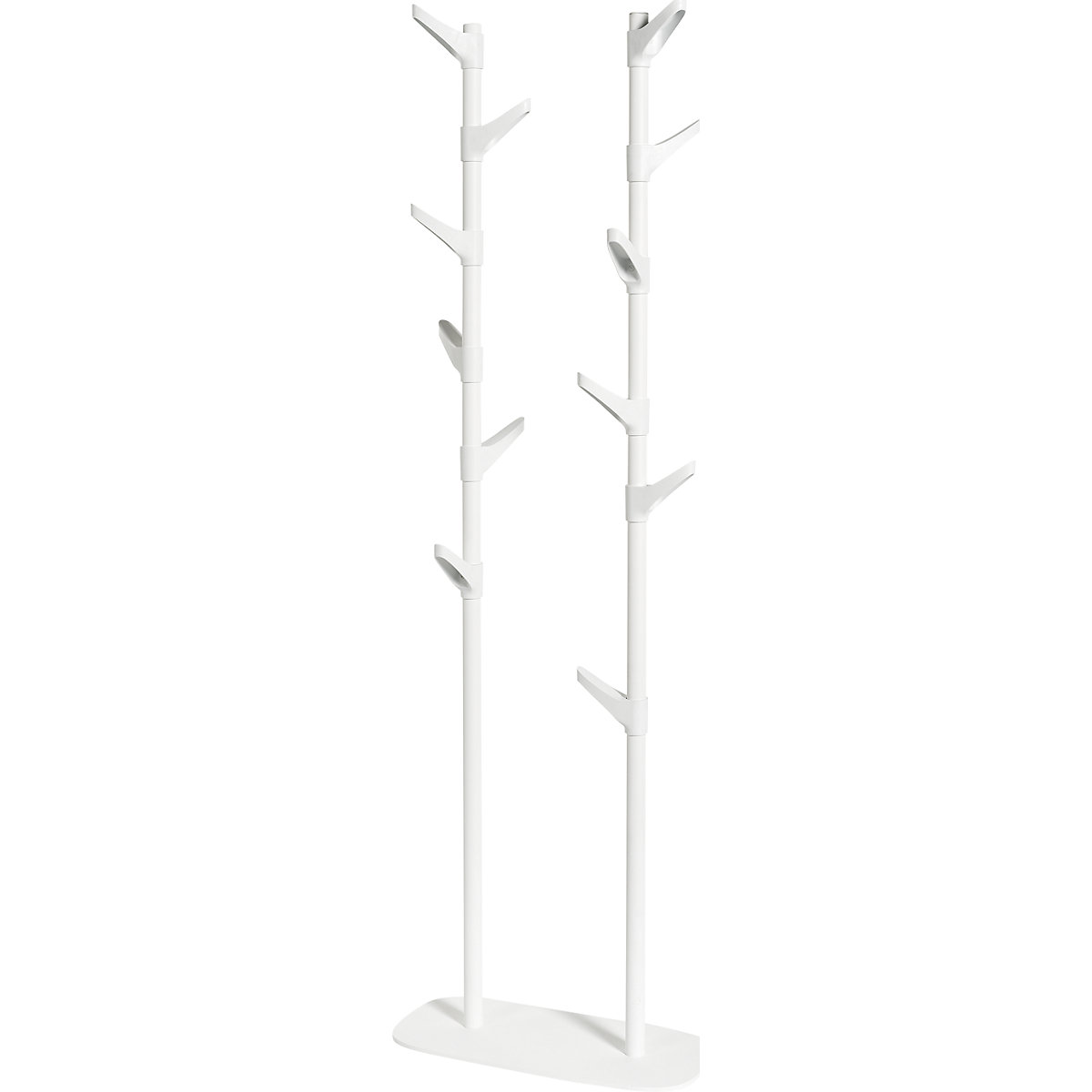 Coat stand, height adjustable