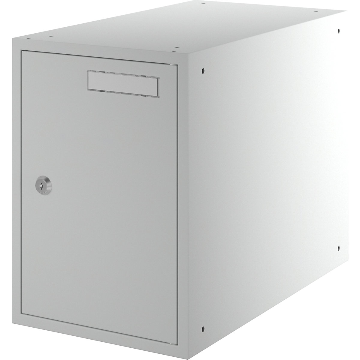 Cube locker, solid sheet metal door – eurokraft basic (Product illustration 5)-4
