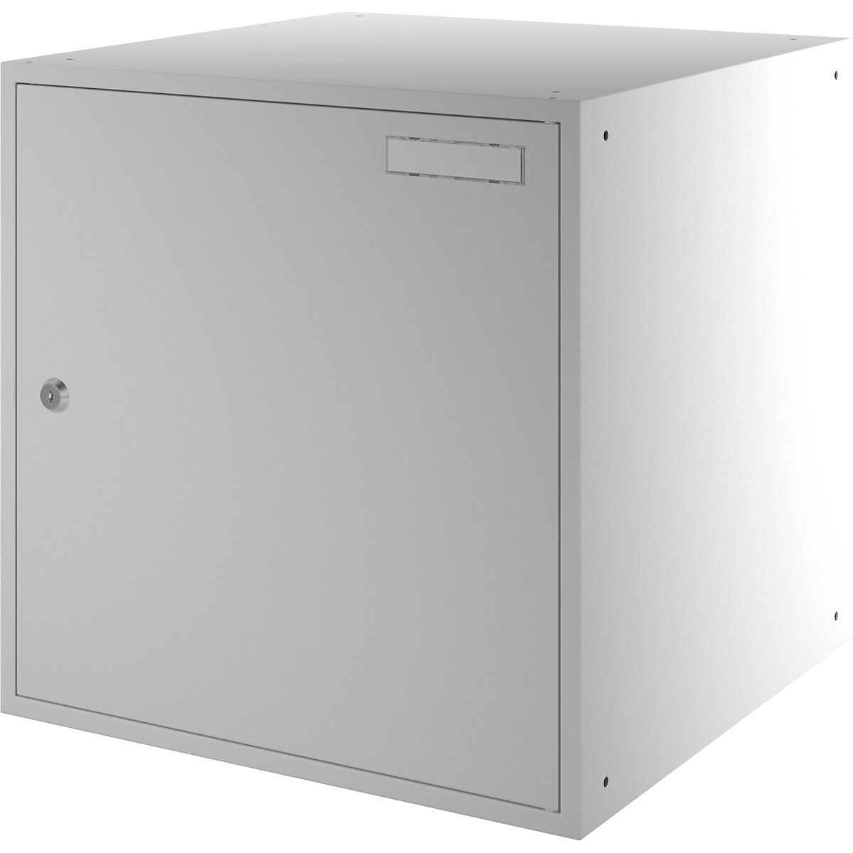 Cube locker, solid sheet metal door – eurokraft basic (Product illustration 5)-4