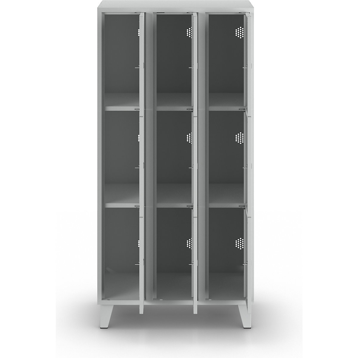 Munich 3-fold compartment locker – Wolf (Product illustration 4)-3