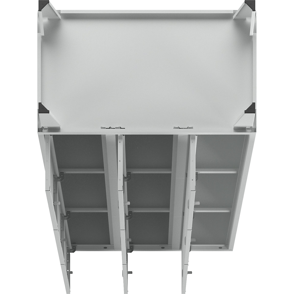 Munich 3-fold compartment locker – Wolf (Product illustration 5)-4