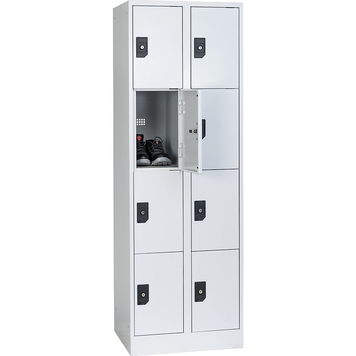 Stuttgart 4-fold compartment locker – Wolf (Product illustration 3)-2