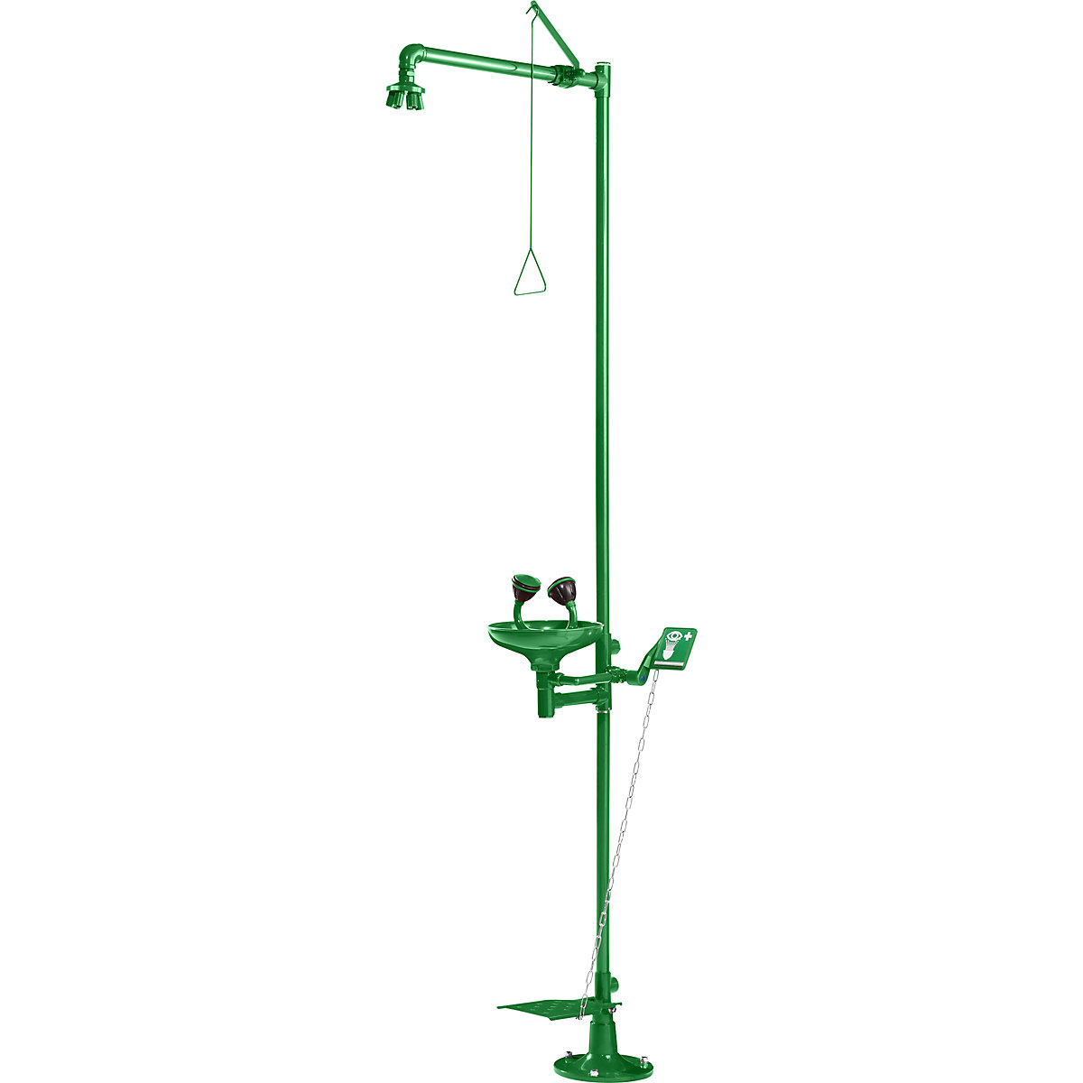 Body and eye emergency shower