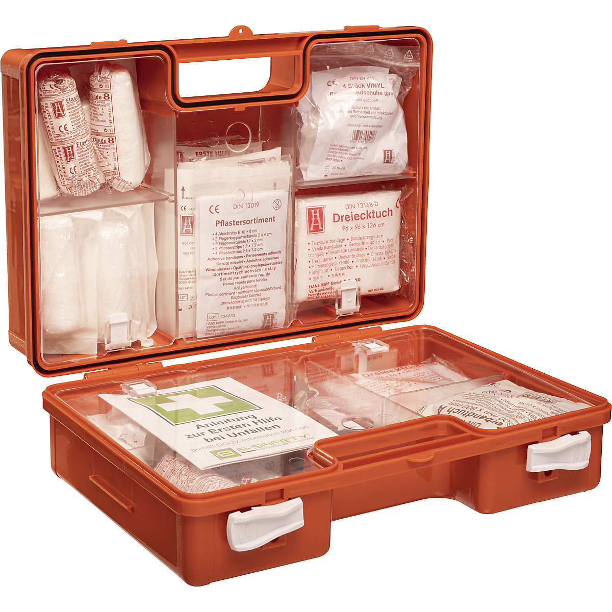 First aid case, DIN 13169 compliant - B-SAFETY
