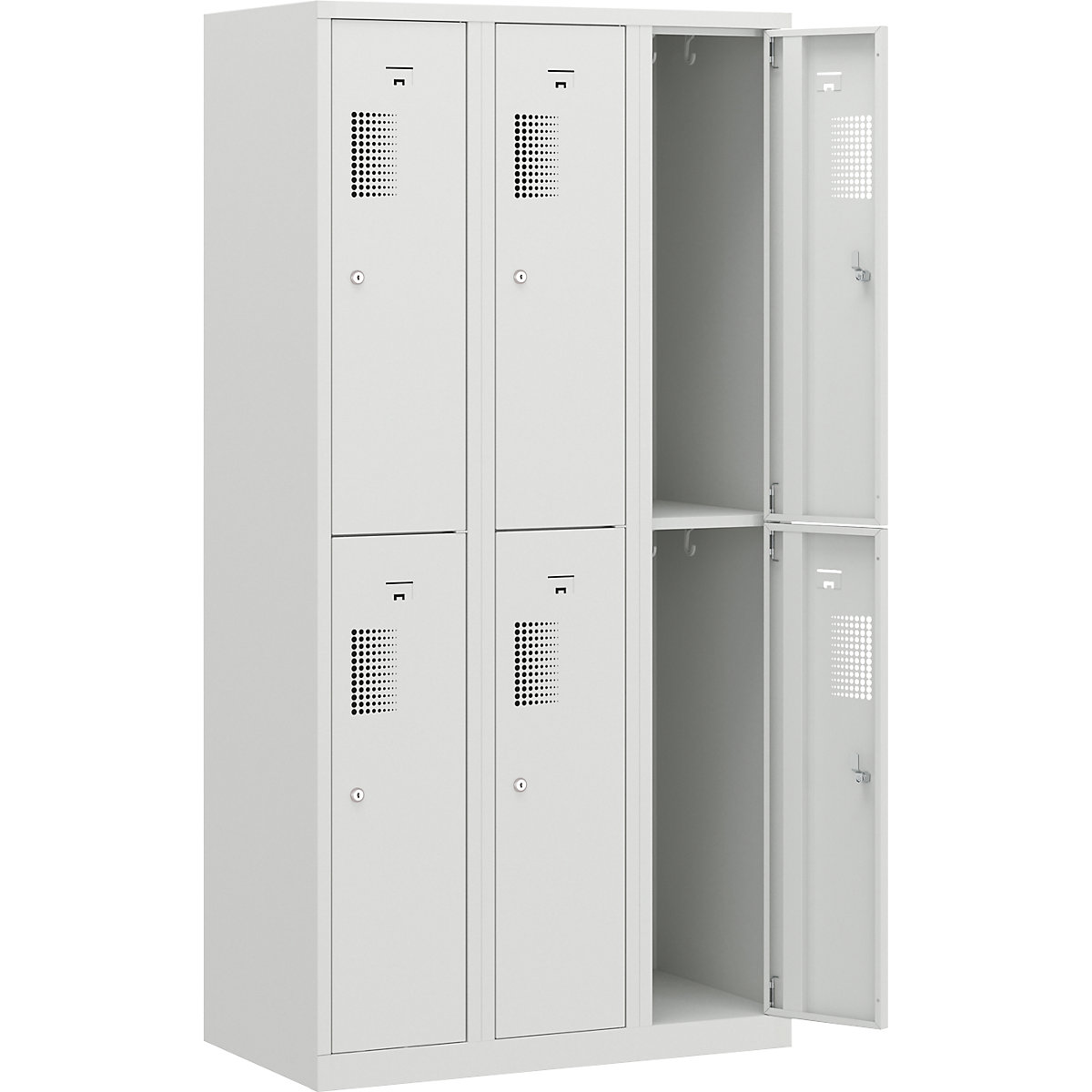 Amsterdam double deck clothes locker - eurokraft basic