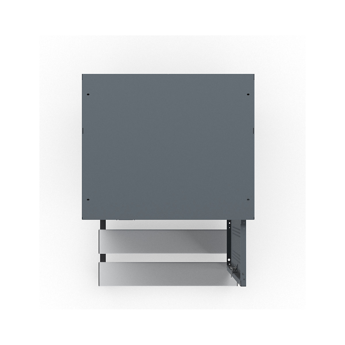 Berlin 1 bench seat clothes locker – Wolf (Product illustration 6)-5