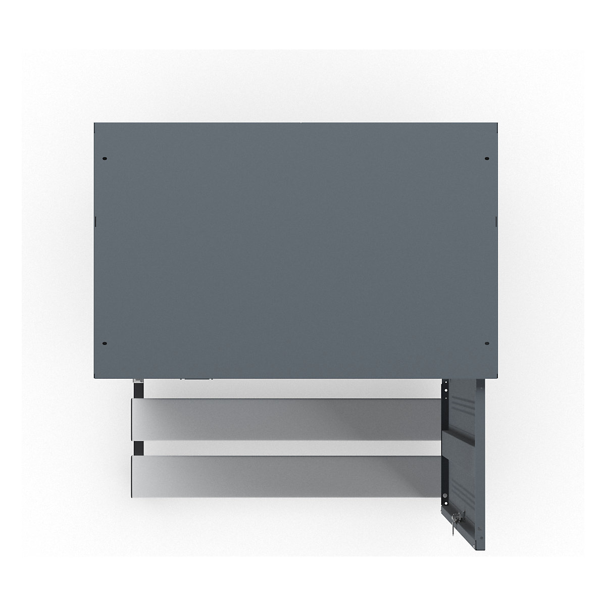 Berlin 1 bench seat clothes locker – Wolf (Product illustration 6)-5