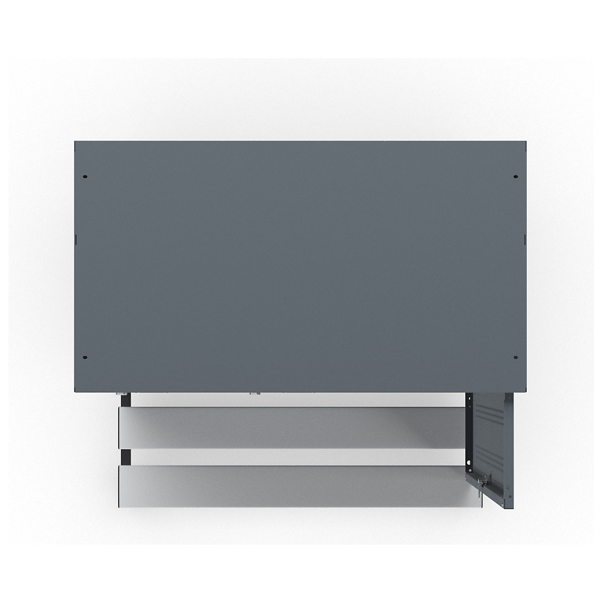 Berlin 1 bench seat clothes locker – Wolf (Product illustration 7)-6