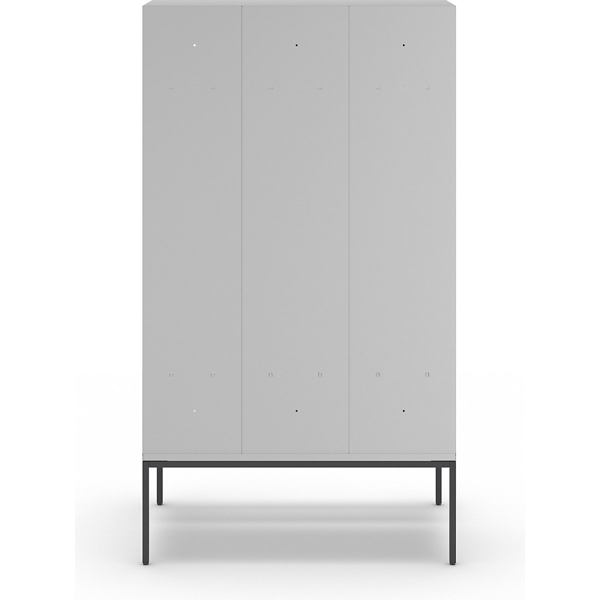 Berlin 1 bench seat clothes locker – Wolf (Product illustration 5)-4