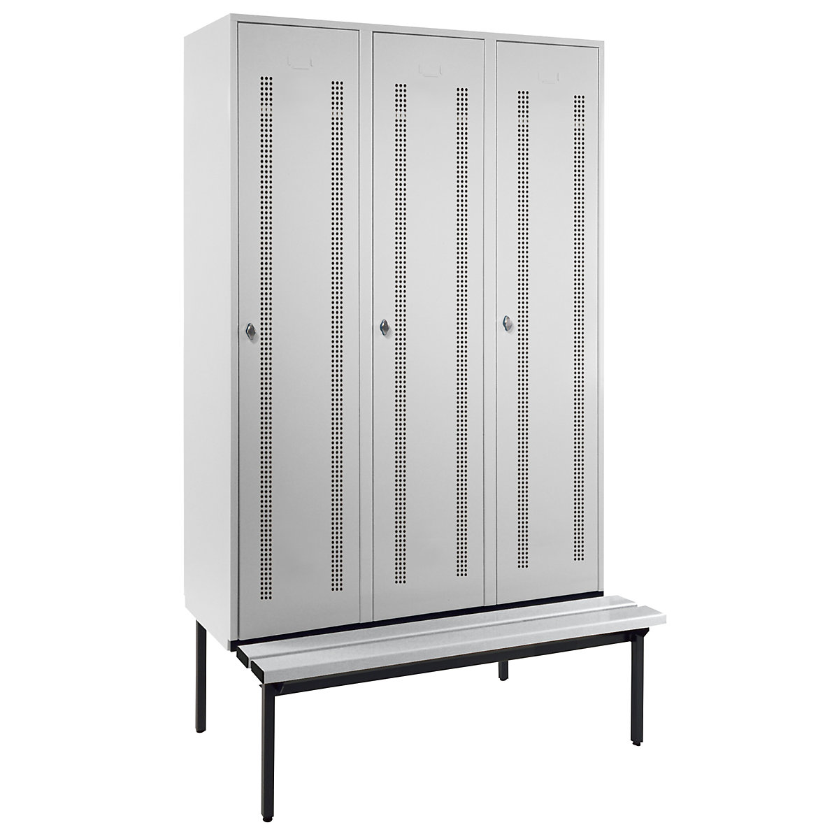 Berlin 1 bench seat clothes locker – Wolf (Product illustration 9)-8
