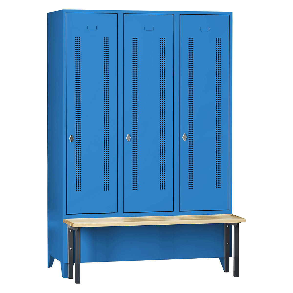 Berlin 1 bench seat clothes locker – Wolf (Product illustration 9)-8