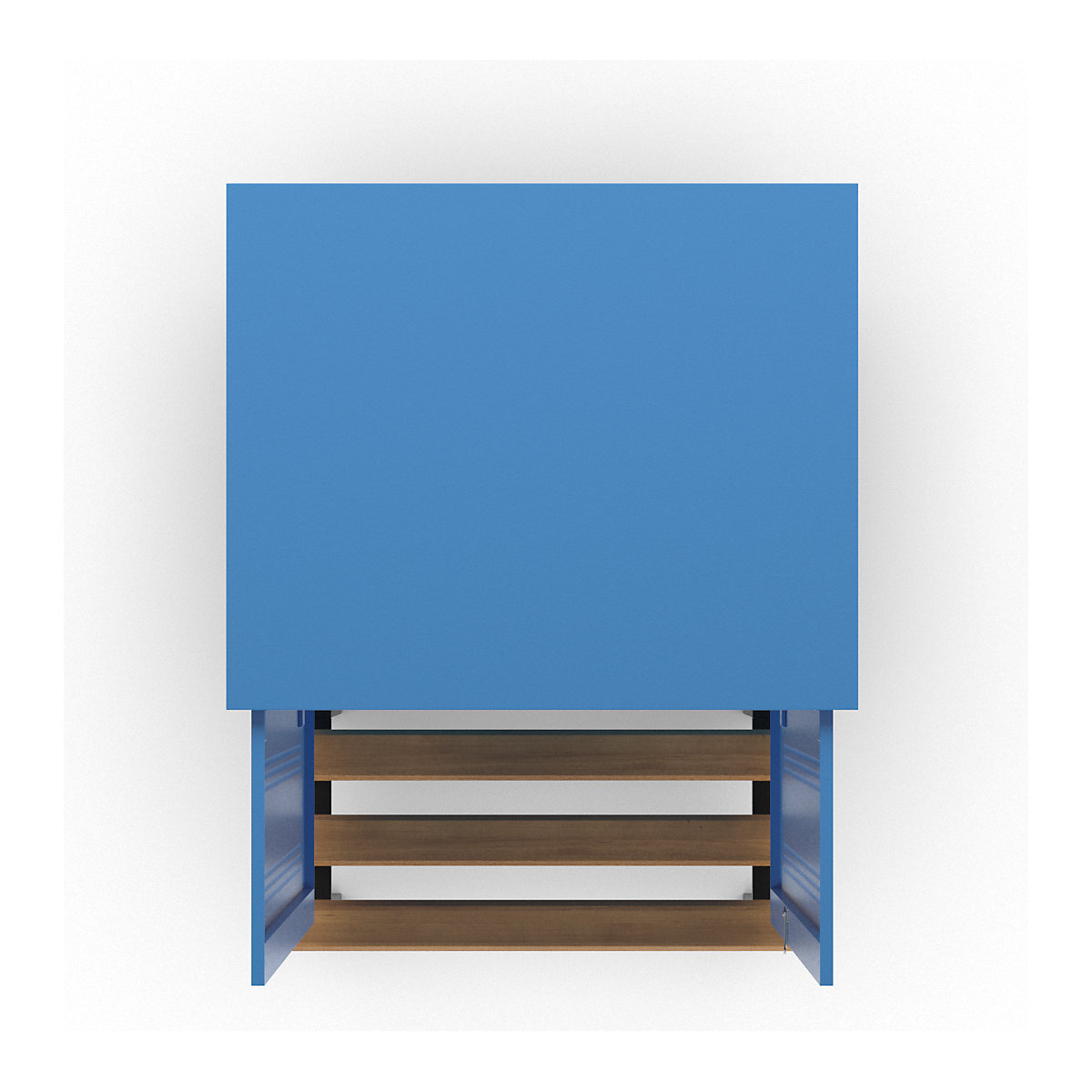 Berlin 1 clean and dirty locker with bench seat – Wolf (Product illustration 5)-4
