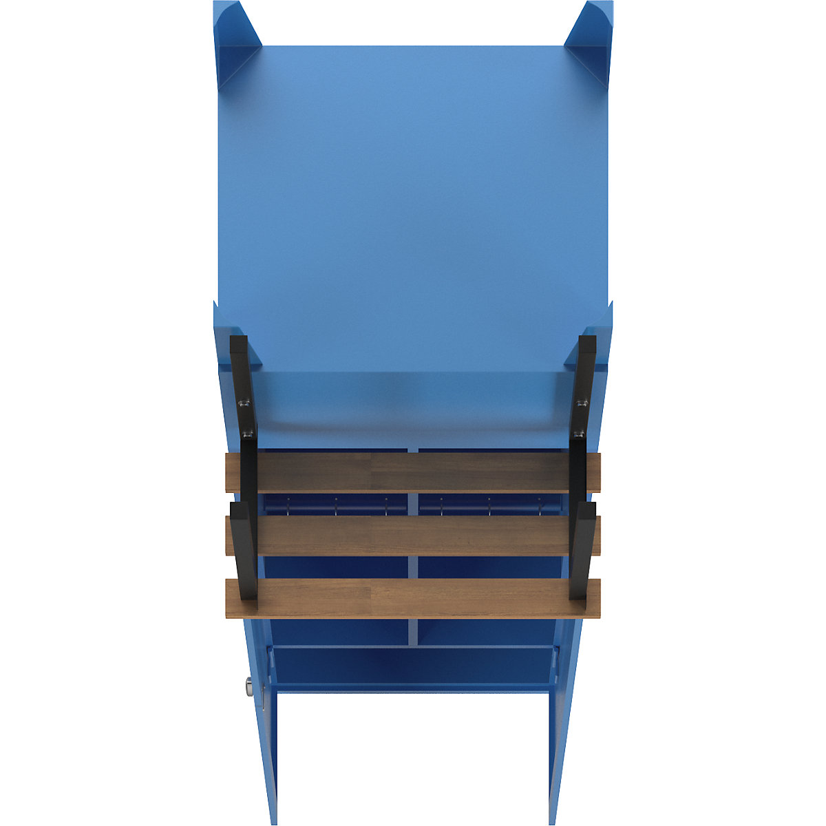 Berlin 1 clean and dirty locker with bench seat – Wolf (Product illustration 6)-5