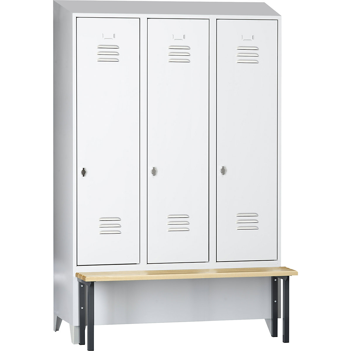 Berlin 2 bench seat clothes locker – Wolf