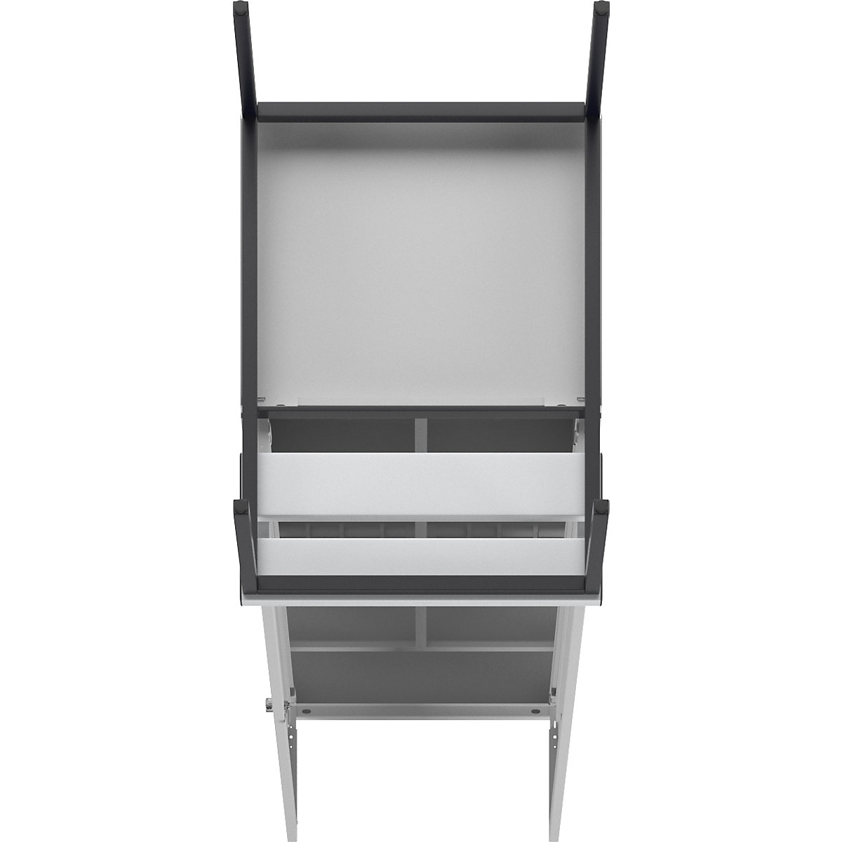 Berlin 2 clean and dirty locker with bench seat – Wolf (Product illustration 7)-6