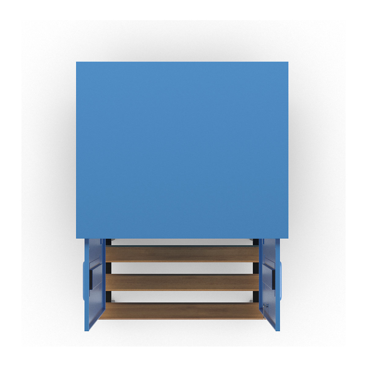 Berlin 2 clean and dirty locker with bench seat – Wolf (Product illustration 5)-4