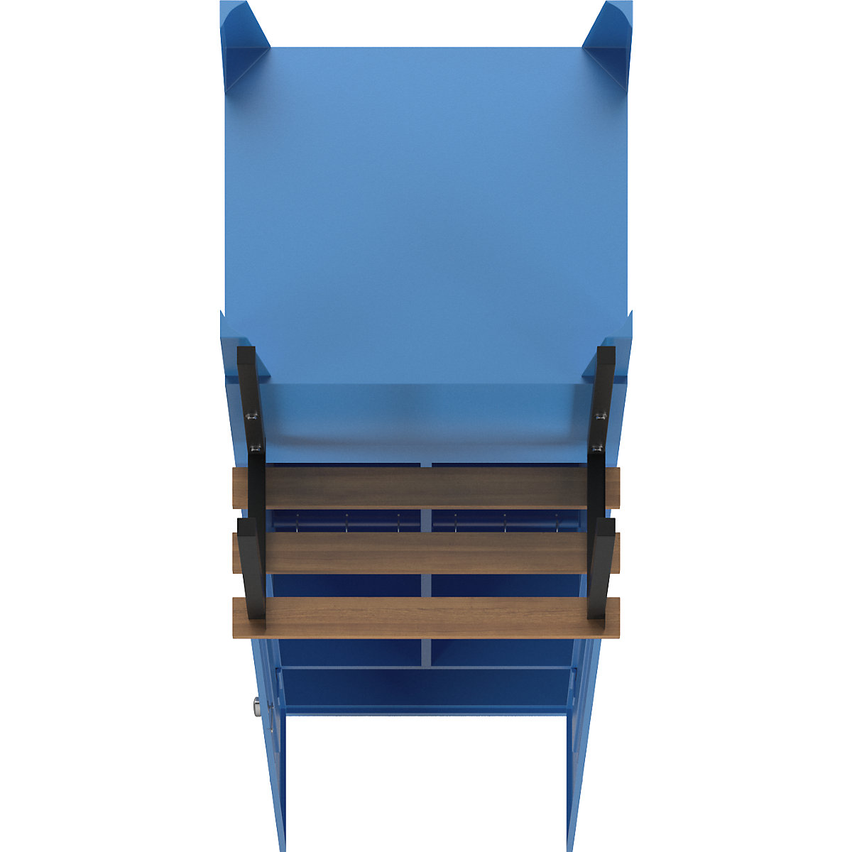 Berlin 2 clean and dirty locker with bench seat – Wolf (Product illustration 6)-5