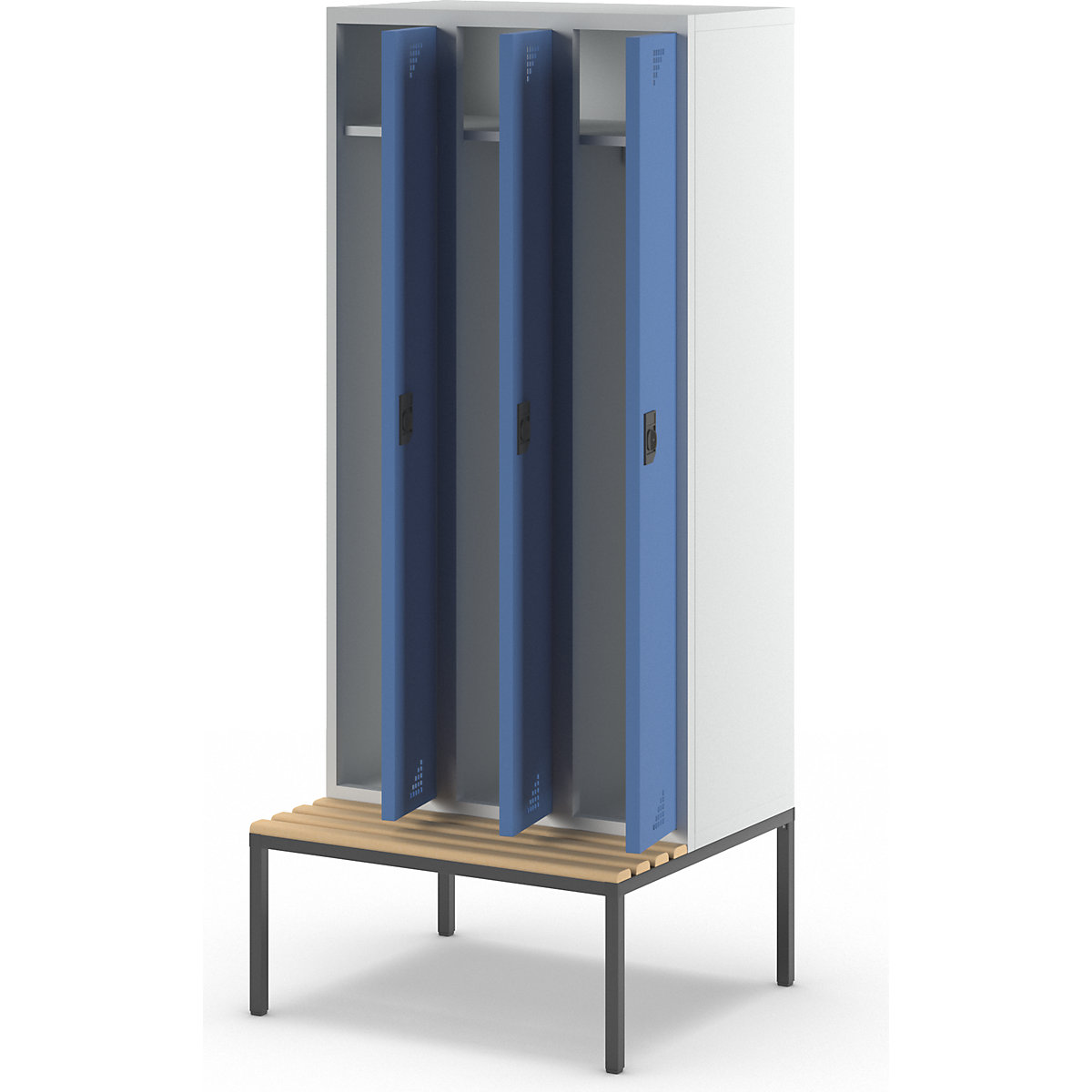 Bremen bench seat clothes locker – eurokraft pro (Product illustration 9)-8