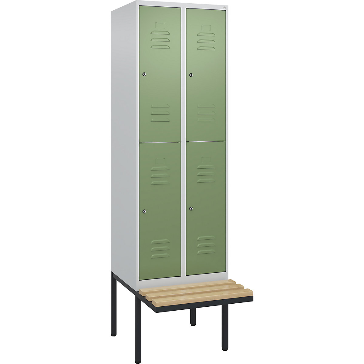Classic PLUS bench seat double deck clothes locker – C+P (Product illustration 5)-4
