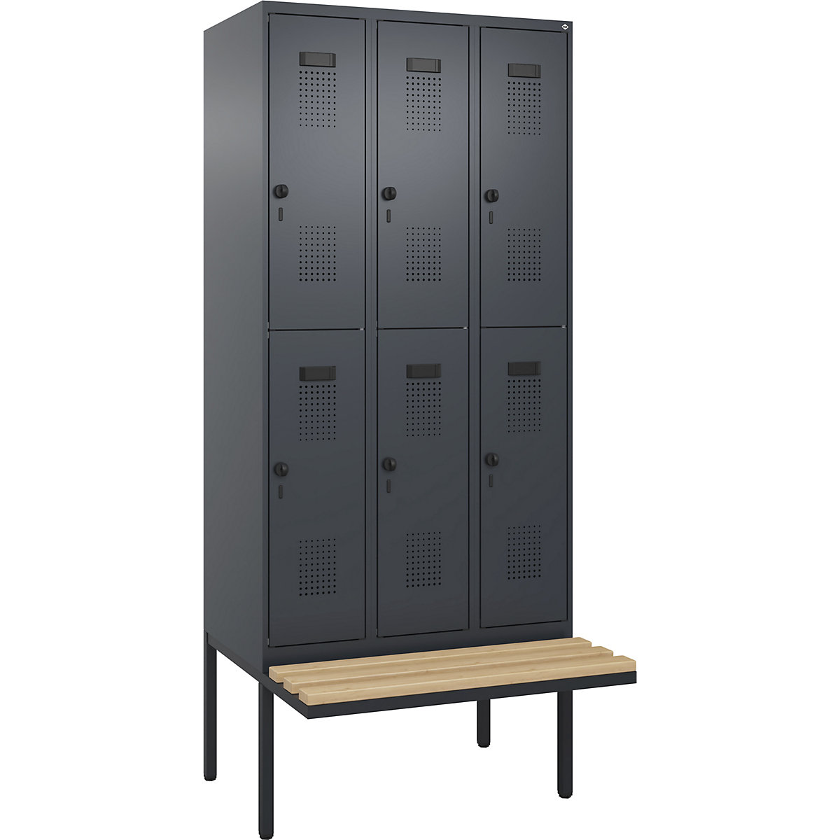 Evolo PLUS bench seat double deck clothes locker (Product illustration 3)-2