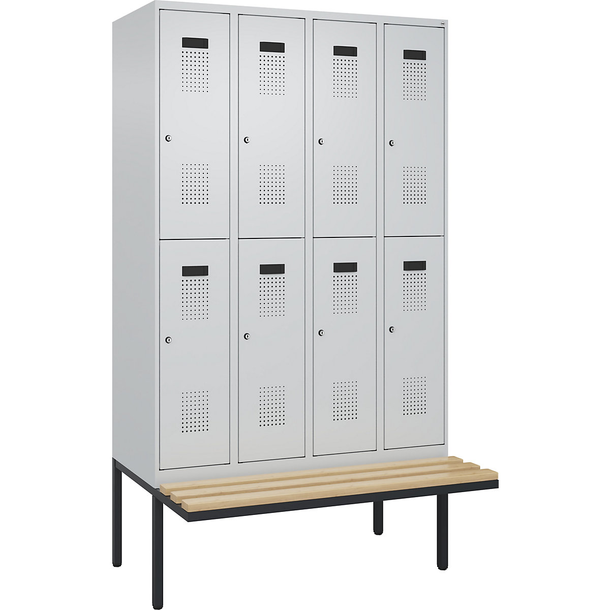 Evolo PLUS bench seat double deck clothes locker (Product illustration 2)-1