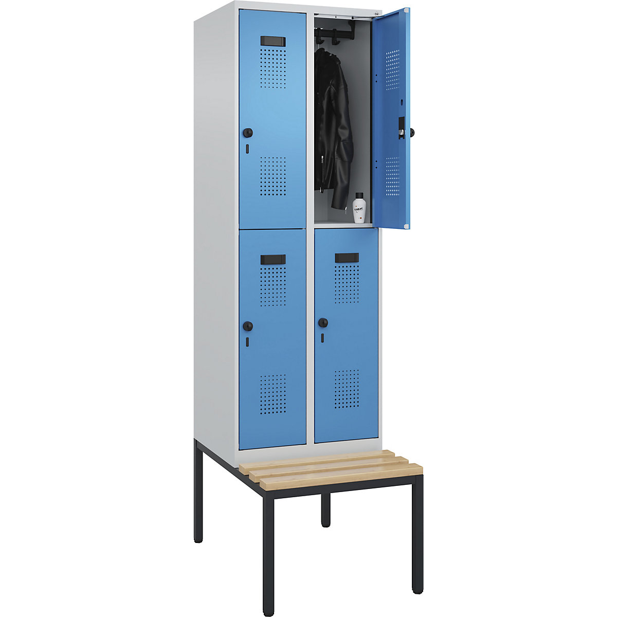 Evolo PLUS bench seat double deck clothes locker (Product illustration 3)-2