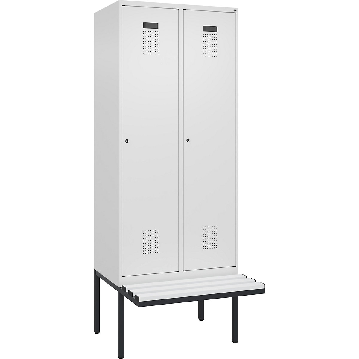 Evolo PLUS clean and dirty bench seat clothes locker, narrow (Product illustration 2)-1