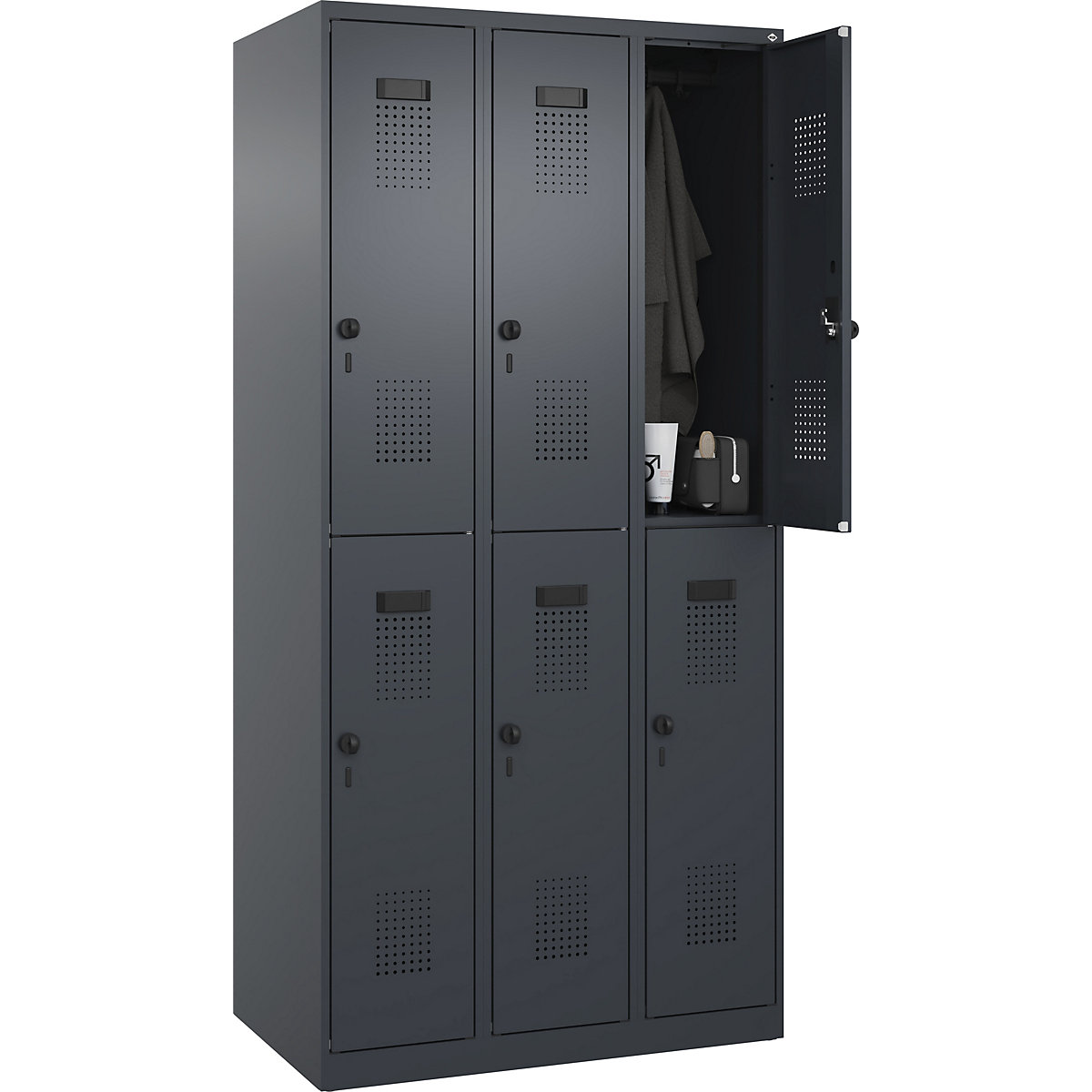 Evolo PLUS double deck clothes locker – C+P (Product illustration 2)-1