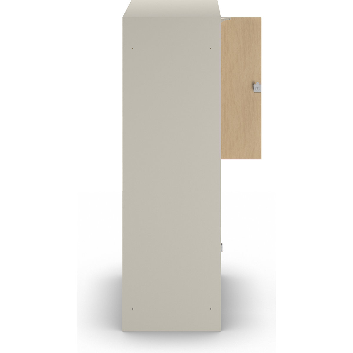 Fydor double deck clothes locker, HPL (Product illustration 5)-4
